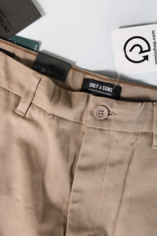 Pantaloni de bărbați Only & Sons, Mărime L, Culoare Bej, Preț 59,01 Lei