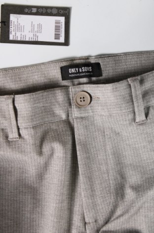 Мъжки панталон Only & Sons, Размер M, Цвят Сив, Цена 16,10 лв.