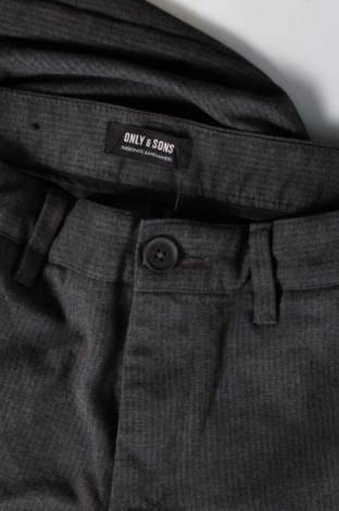 Pantaloni de bărbați Only & Sons, Mărime S, Culoare Gri, Preț 27,66 Lei