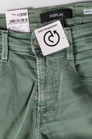 Pantaloni de bărbați Replay, Mărime M, Culoare Verde, Preț 282,73 Lei