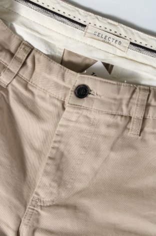 Pantaloni de bărbați Selected, Mărime M, Culoare Bej, Preț 77,70 Lei