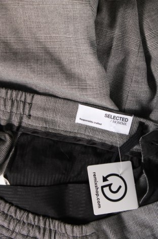 Pantaloni de bărbați Selected Homme, Mărime L, Culoare Gri, Preț 25,72 Lei