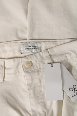 Pantaloni de bărbați Silbon, Mărime S, Culoare Ecru, Preț 434,21 Lei