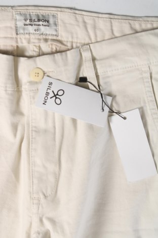 Ανδρικό παντελόνι Silbon, Μέγεθος S, Χρώμα Εκρού, Τιμή 7,89 €