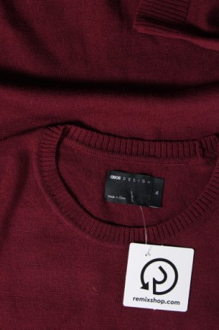 Ανδρικό πουλόβερ ASOS, Μέγεθος XL, Χρώμα Κόκκινο, Τιμή 12,28 €