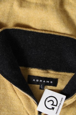 Мъжки пуловер Abrams, Размер L, Цвят Жълт, Цена 8,41 лв.