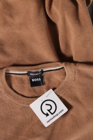 Мъжки пуловер BOSS, Размер XL, Цвят Кафяв, Цена 49,00 лв.