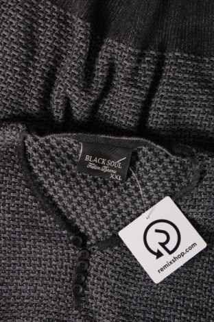Мъжки пуловер Black Soul, Размер XXL, Цвят Сив, Цена 12,00 лв.
