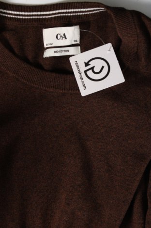 Мъжки пуловер C&A, Размер XXL, Цвят Кафяв, Цена 11,89 лв.