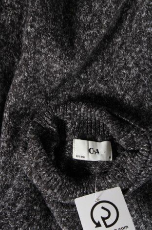 Мъжки пуловер C&A, Размер M, Цвят Сив, Цена 11,89 лв.