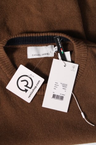 Ανδρικό πουλόβερ Casual Friday, Μέγεθος M, Χρώμα Καφέ, Τιμή 9,28 €