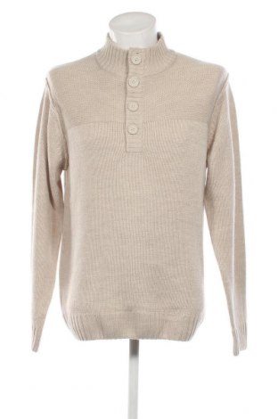 Ανδρικό πουλόβερ F&F, Μέγεθος L, Χρώμα  Μπέζ, Τιμή 5,20 €