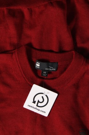 Мъжки пуловер G-Star Raw, Размер XS, Цвят Червен, Цена 68,00 лв.