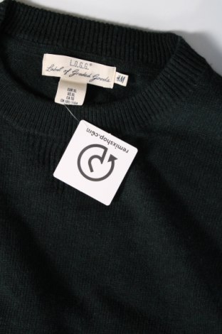 Pulover de bărbați H&M L.O.G.G., Mărime XL, Culoare Verde, Preț 47,70 Lei