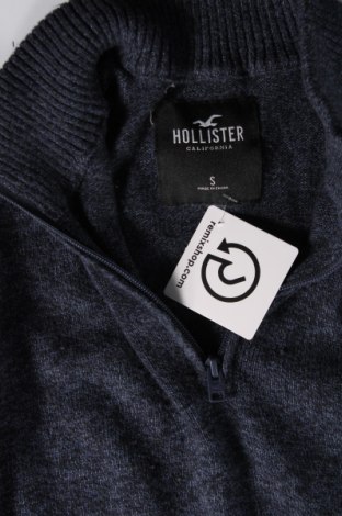 Мъжки пуловер Hollister, Размер S, Цвят Син, Цена 19,44 лв.