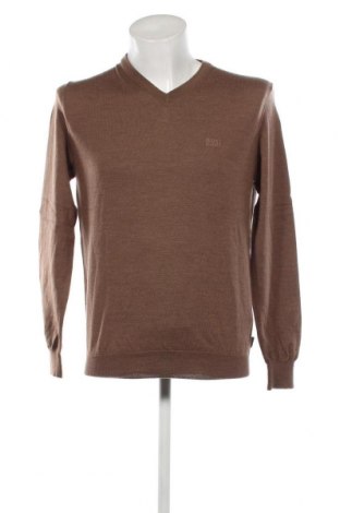 Мъжки пуловер Hugo Boss, Размер M, Цвят Бежов, Цена 98,00 лв.