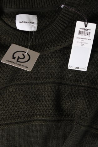 Мъжки пуловер Jack & Jones, Размер L, Цвят Зелен, Цена 17,68 лв.