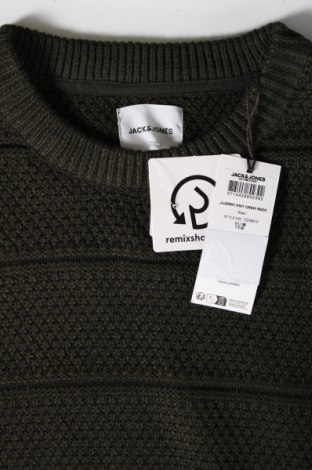 Мъжки пуловер Jack & Jones, Размер M, Цвят Зелен, Цена 17,68 лв.