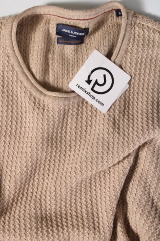 Ανδρικό πουλόβερ Jack & Jones PREMIUM, Μέγεθος L, Χρώμα  Μπέζ, Τιμή 8,97 €