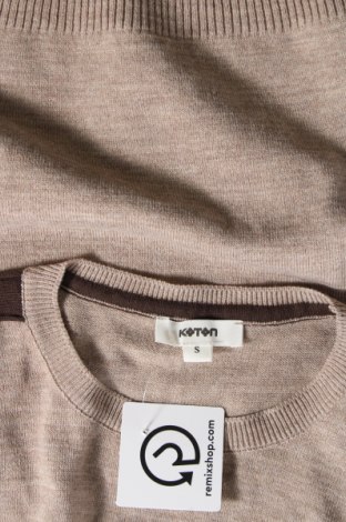 Мъжки пуловер Koton, Размер S, Цвят Бежов, Цена 7,41 лв.