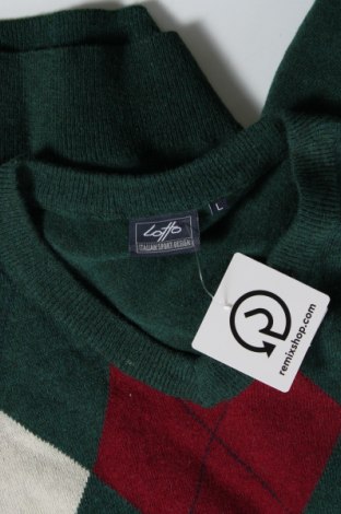 Мъжки пуловер Lotto, Размер L, Цвят Зелен, Цена 14,50 лв.