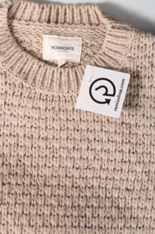 Ανδρικό πουλόβερ Nowadays, Μέγεθος M, Χρώμα  Μπέζ, Τιμή 4,60 €