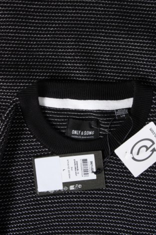 Мъжки пуловер Only & Sons, Размер L, Цвят Черен, Цена 46,00 лв.
