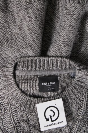 Pánsky sveter  Only & Sons, Veľkosť XL, Farba Sivá, Cena  10,91 €