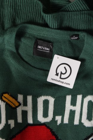 Pánsky sveter  Only & Sons, Veľkosť M, Farba Zelená, Cena  4,93 €