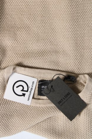 Pánsky sveter  Only & Sons, Veľkosť S, Farba Béžová, Cena  15,17 €