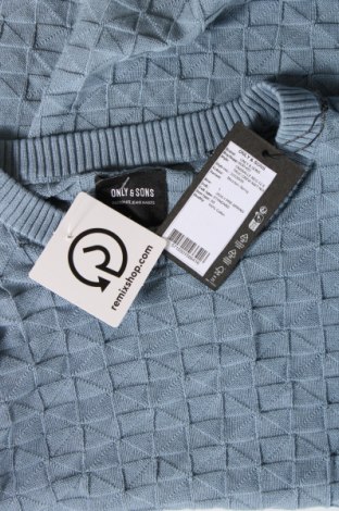 Pánsky sveter  Only & Sons, Veľkosť L, Farba Modrá, Cena  6,16 €