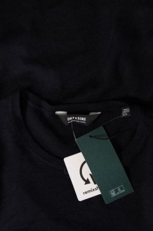 Ανδρικό πουλόβερ Only & Sons, Μέγεθος M, Χρώμα Μπλέ, Τιμή 8,06 €
