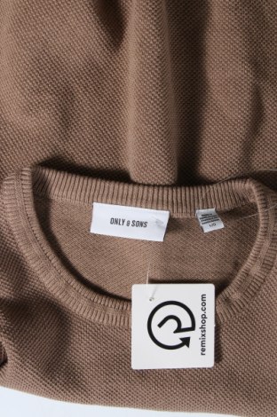 Ανδρικό πουλόβερ Only & Sons, Μέγεθος L, Χρώμα  Μπέζ, Τιμή 8,77 €