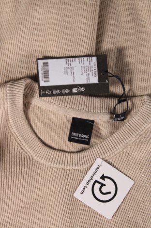 Pánsky sveter  Only & Sons, Veľkosť L, Farba Béžová, Cena  5,93 €