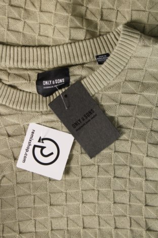 Pánsky sveter  Only & Sons, Veľkosť L, Farba Zelená, Cena  6,40 €