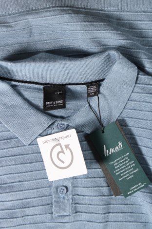 Pánsky sveter  Only & Sons, Veľkosť L, Farba Modrá, Cena  7,11 €