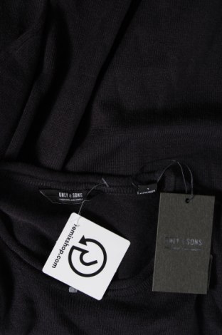 Ανδρικό πουλόβερ Only & Sons, Μέγεθος L, Χρώμα Μαύρο, Τιμή 7,82 €