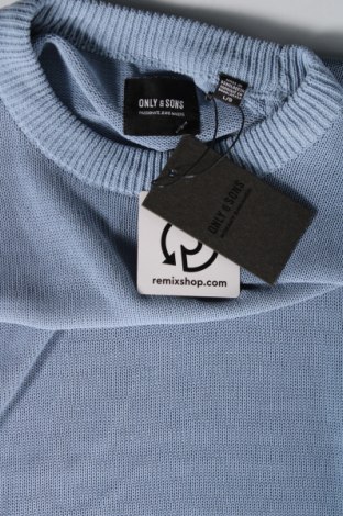 Pánsky sveter  Only & Sons, Veľkosť L, Farba Modrá, Cena  23,71 €