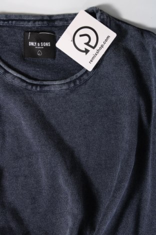Ανδρικό πουλόβερ Only & Sons, Μέγεθος M, Χρώμα Μπλέ, Τιμή 5,38 €