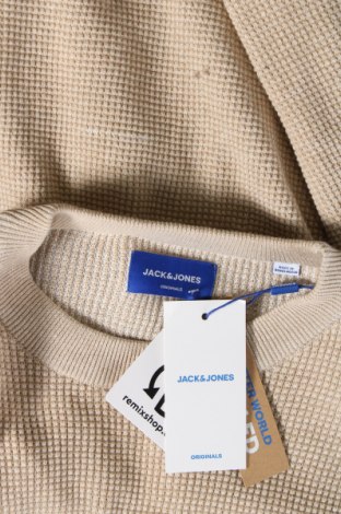 Ανδρικό πουλόβερ Originals By Jack & Jones, Μέγεθος L, Χρώμα  Μπέζ, Τιμή 10,52 €