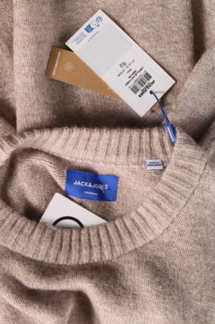 Ανδρικό πουλόβερ Originals By Jack & Jones, Μέγεθος L, Χρώμα  Μπέζ, Τιμή 7,36 €