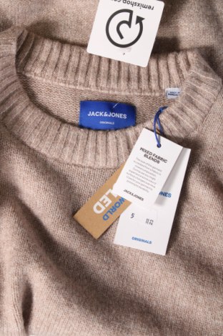 Ανδρικό πουλόβερ Originals By Jack & Jones, Μέγεθος S, Χρώμα  Μπέζ, Τιμή 7,36 €