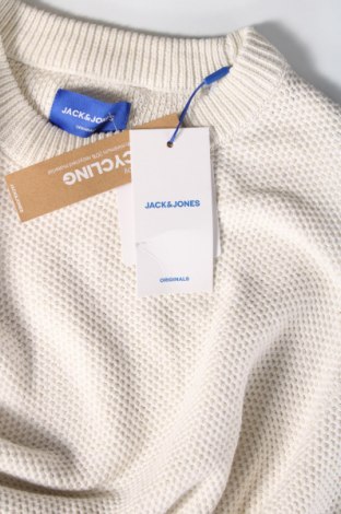 Ανδρικό πουλόβερ Originals By Jack & Jones, Μέγεθος L, Χρώμα Λευκό, Τιμή 9,46 €