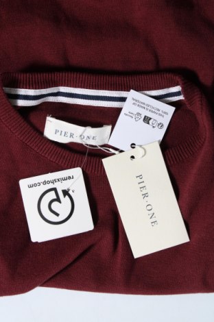 Мъжки пуловер Pier One, Размер S, Цвят Червен, Цена 20,24 лв.