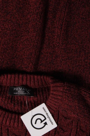Мъжки пуловер Primark, Размер M, Цвят Червен, Цена 13,05 лв.