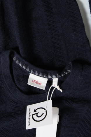 Ανδρικό πουλόβερ S.Oliver, Μέγεθος S, Χρώμα Μπλέ, Τιμή 9,21 €