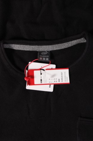 Мъжки пуловер S.Oliver, Размер M, Цвят Черен, Цена 20,16 лв.