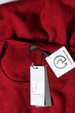 Ανδρικό πουλόβερ S.Oliver Black Label, Μέγεθος XXL, Χρώμα Κόκκινο, Τιμή 19,60 €