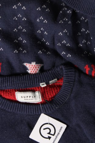 Мъжки пуловер SUPPLY PROJECT, Размер M, Цвят Син, Цена 12,88 лв.