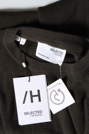Ανδρικό πουλόβερ Selected Homme, Μέγεθος L, Χρώμα Πράσινο, Τιμή 16,12 €